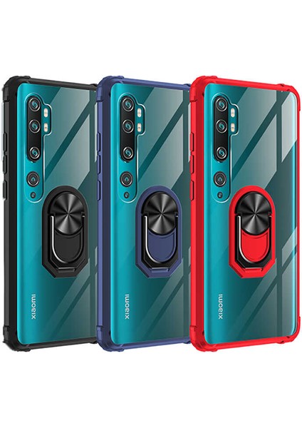 - Xiaomi Mi Note 10 Lite - Kılıf Yüzüklü Arkası Şeffaf Koruyucu Mola Kapak - Kırmızı - T13935 indirimleri