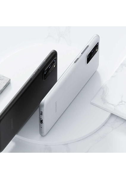 - Samsung Galaxy S20 Plus - Kılıf 1.Kalite Mat Ultra İnce PP Kapak - Beyaz - T12027