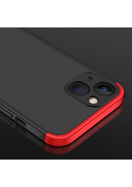 - Apple iPhone 13 Mini - Kılıf Parmak izi Yapmayan 3 Parça Ays Kapak - Siyah-Gri - T19608 indirimleri