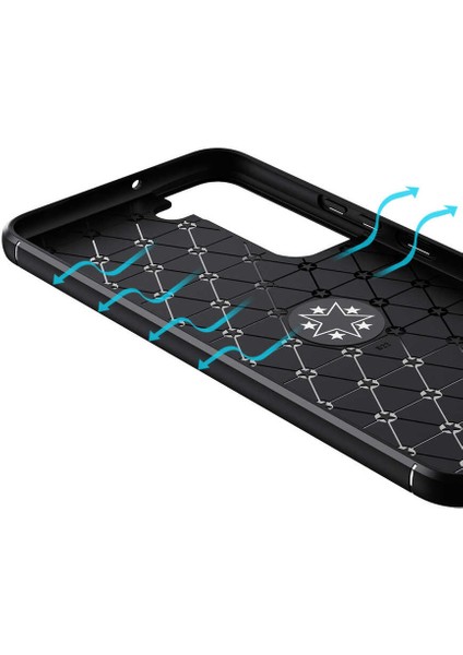 - Samsung Galaxy S22 - Kılıf Yüzüklü Karbon Ravel Silikon Kapak - Mavi - T20594 indirimleri