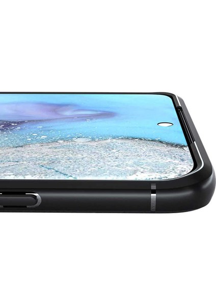 - Samsung Galaxy S20 Plus - Kılıf Yüzüklü Karbon Ravel Silikon Kapak - Kırmızı - T11831