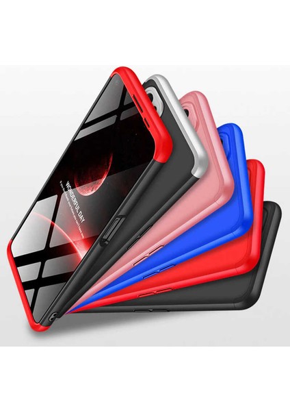 - Oppo A52 - Kılıf Parmak izi Yapmayan 3 Parça Ays Kapak - Rose Gold - T14082