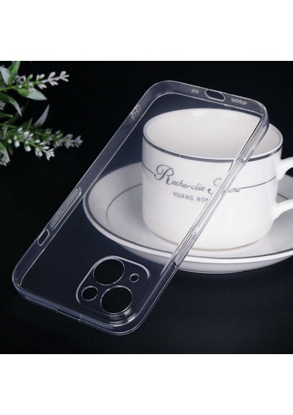 - Apple iPhone 13 Mini - Kılıf Koruyucu Esnek İmax Silikon - Renksiz - T18734