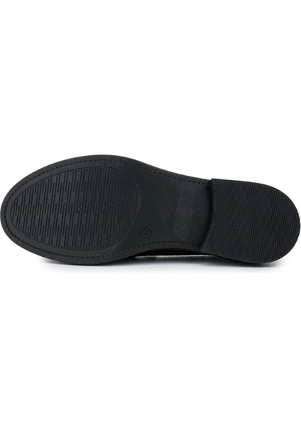 Kadın Vegan Siyah Kroko Loafer Ayakkabı 817 01 Bn Ayk SK24-25 Sıyah Kroko fırsatları