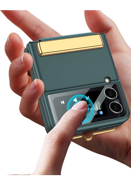 - Samsung Galaxy Z Flip 3 - Kılıf Koruyucu Kılıf Flio Kıpta Kapak - Pembe - T20485