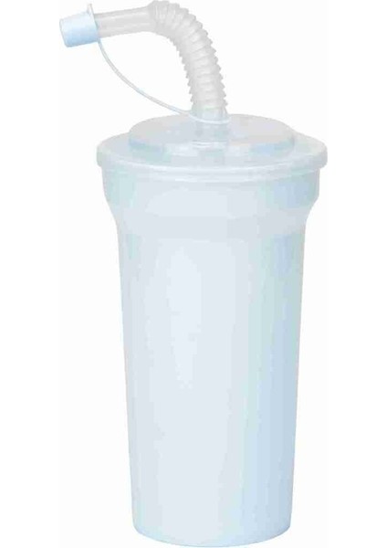 Star Pipetli Beyaz Renk 400 ml Bardak