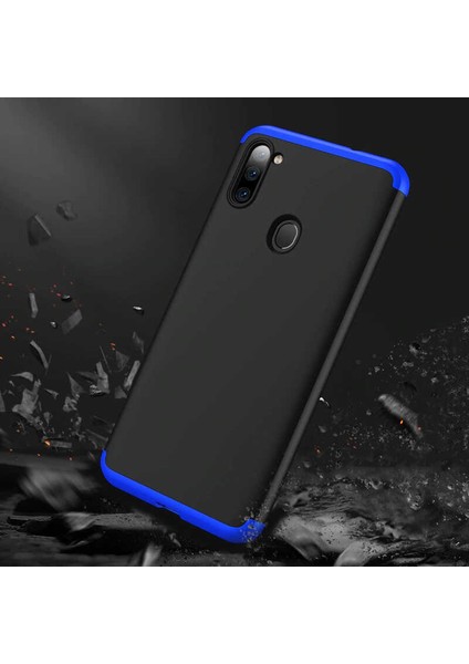 - Samsung Galaxy A11 - Kılıf Parmak izi Yapmayan 3 Parça Ays Kapak - Siyah-Gri - T14156 indirimleri