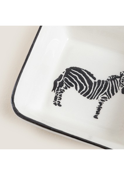 Sisam Zebra Kase 11 cm Siyah-Beyaz