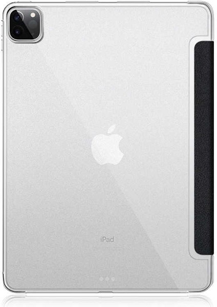 - Apple iPad Pro 12.9 2020 (4.Nesil) - Tablet Kılıfı Smart Cover Standlı 1-1 Kılıf - Turuncu - T13364