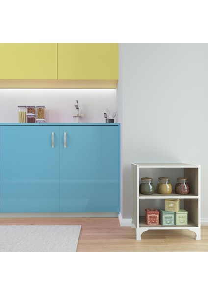 Kenzlife kitaplık tuğçe 068*060*020 crd ayaklı mutfak dolabı banyo ofis ayakkabılık kiler fırsatları