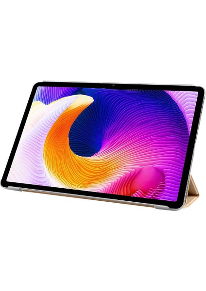 - Xiaomi Redmi Pad SE 11" - Tablet Kılıfı Smart Cover Standlı 1-1 Kılıf - Gold - T29526