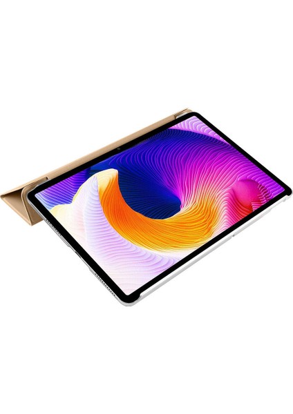 - Xiaomi Redmi Pad SE 11" - Tablet Kılıfı Smart Cover Standlı 1-1 Kılıf - Gold - T29526