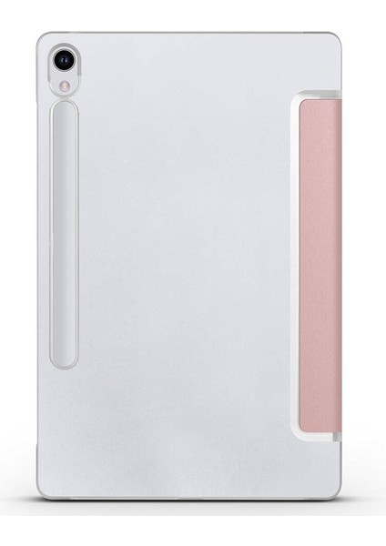 - Samsung Galaxy Tab S9 - Tablet Kılıfı Smart Cover Standlı 1-1 Kılıf - Pembe - T29347