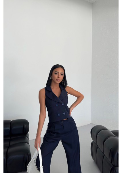 Kadın Şal Yaka Dört Düğmeli Yelek modelleri