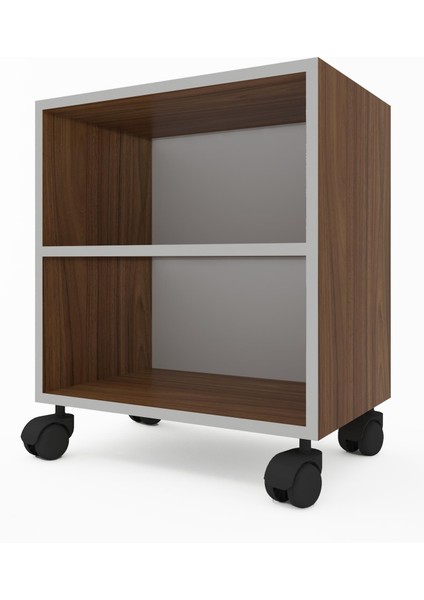 Kenzlife kitaplık beril 068*040*020 cvz tekerlekli mutfak dolabı banyo ofis ayakkabılık kiler fırsatları