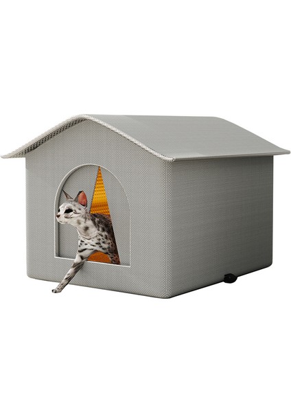 Açık Su Geçirmez ve Soğuk Sokak Kedi Evi Kedi Yatağı (Yurt Dışından)