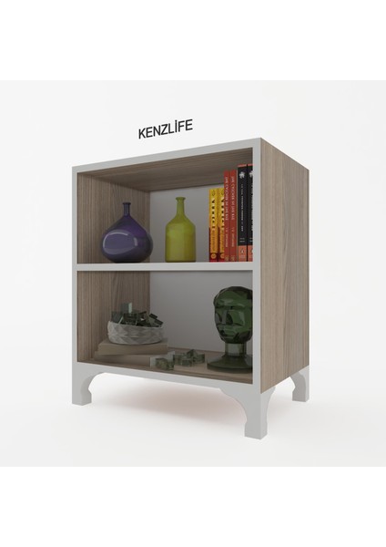 Kenzlife kitaplık tuğçe 068*030*020 crd ayaklı mutfak dolabı banyo ofis ayakkabılık kiler