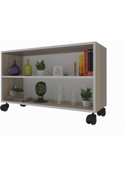Kenzlife kitaplık beril 048*090*020 crd tekerlekli mutfak dolabı banyo ofis ayakkabılık kiler fiyatları