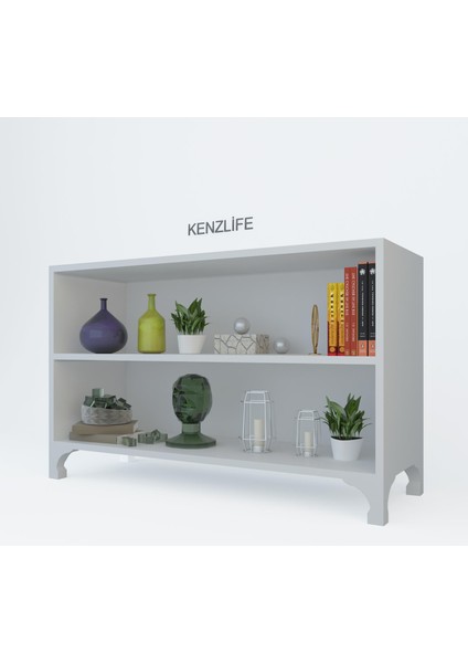 Kenzlife kitaplık tuğçe 048*090*020 byz ayaklı mutfak dolabı banyo ofis ayakkabılık kiler