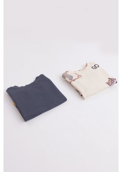 Erkek Çocuk 2'li Paket Basic Sweatshirt