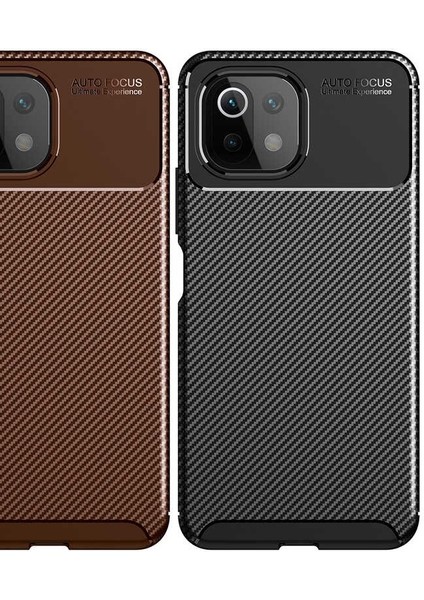 Xiaomi Mi 11 Lite Karbon Görünüm Negro Silikon Kılıf modelleri