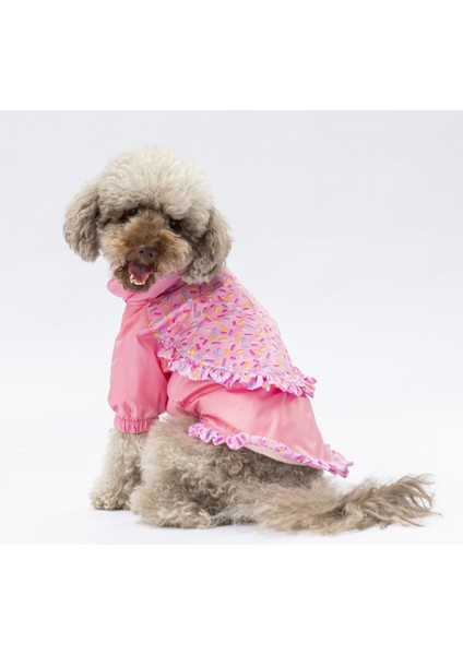 Pembe Victoria Köpek Mont