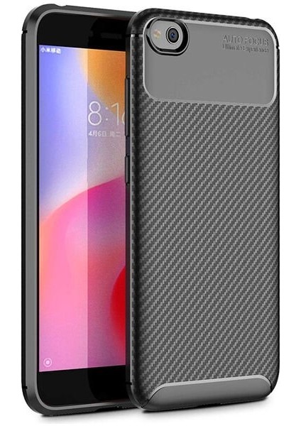 Xiaomi Redmi Go Karbon Görünüm Negro Silikon Kılıf