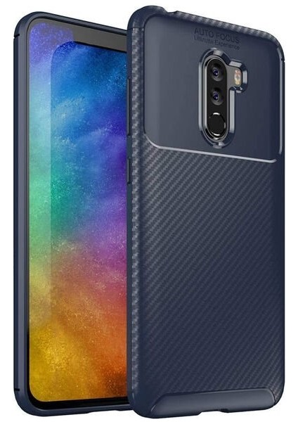 Xiaomi Pocophone F1 Karbon Görünüm Negro Silikon Kılıf