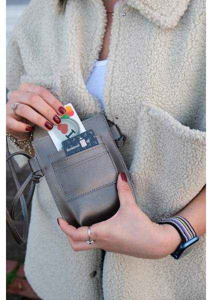 Bella Bag Kadın Telefon Çantası Platin fiyatları