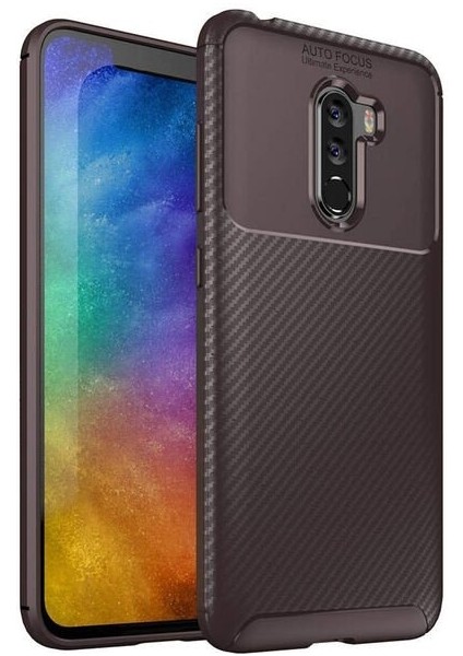 Xiaomi Pocophone F1 Karbon Görünüm Negro Silikon Kılıf
