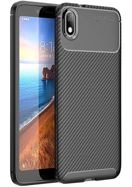 Xiaomi Redmi 7A Karbon Görünüm Negro Silikon Kılıf
