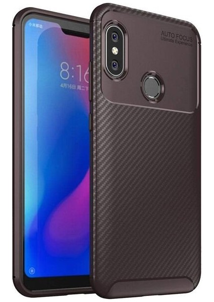 Xiaomi Redmi Note 6 Pro Karbon Görünüm Negro Silikon Kılıf
