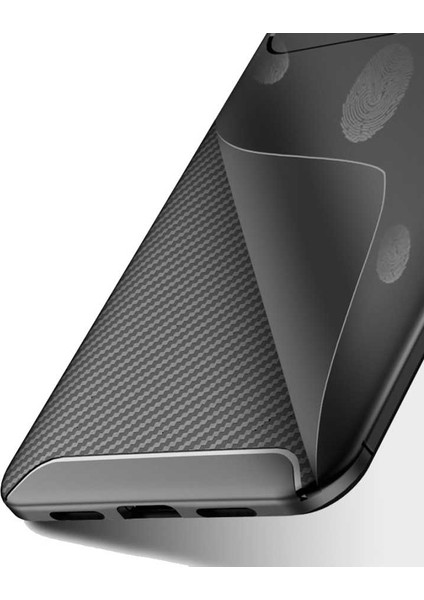 Xiaomi Redmi Note 6 Pro Karbon Görünüm Negro Silikon Kılıf