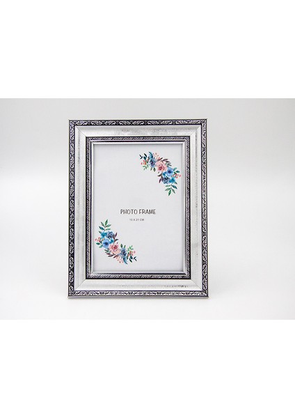 K.sırma Siyah Gümüş ÇERCEVE15X21 cm