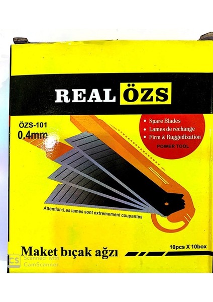 Maket Bıçak Yedeği 0.4 mm Kalınlık x 18MM 100'lü