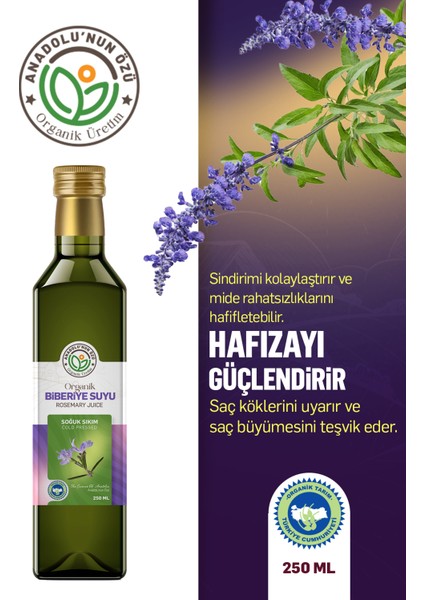 Organik Biberiye Suyu ''250ml''