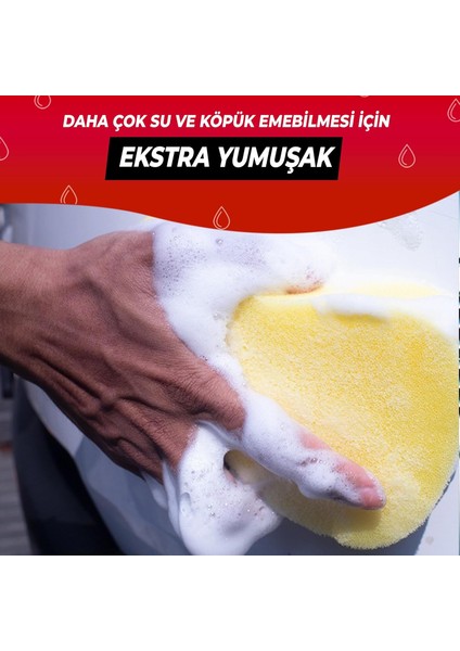 - Oto Yıkama Süngeri ve Araba Kurulama Havlusu, Miktofiber Araç Yıkama Bezi ve Sünger (2'li Paket)