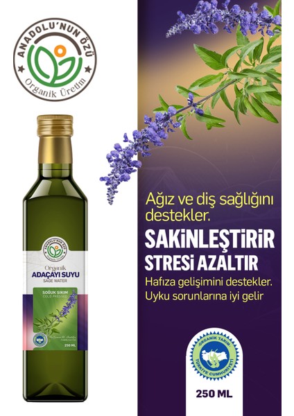 Organik Adaçayı Suyu ''250ml'' fiyatları