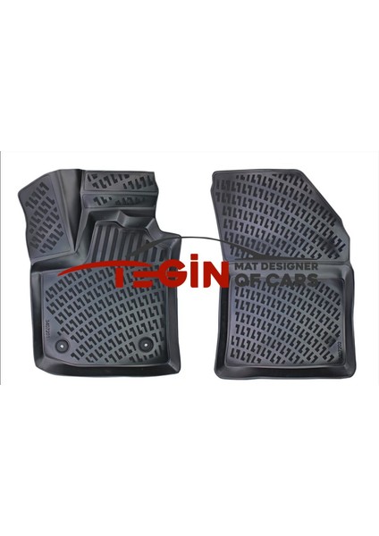 Dacia Dokker Panelvan 2 Parça 2012 3D Havuzlu Paspas Siyah