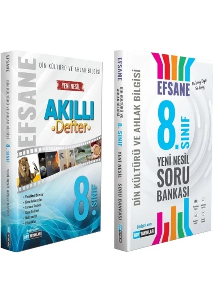 Ddy Yayınları 8. Sınıf Din Kültürü ve Ahlak Bilgisi Efsane Akıllı Defter + Soru Bankası