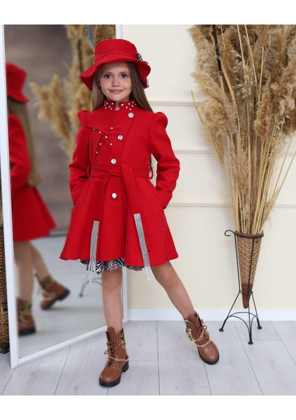 Uğurböceğiçocuk Kemeri Taş Detaylı Kaban Leopar Zebra Desen Elbise 4'lü Kız Çocuk Takım fiyatları