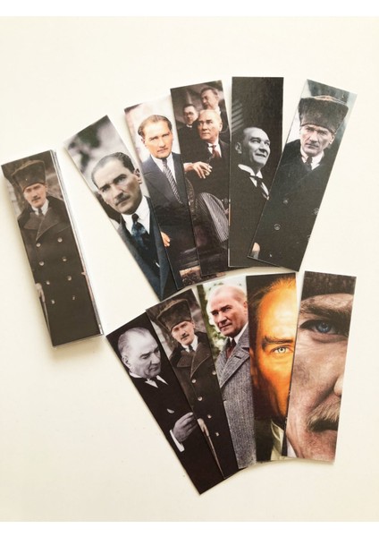 10 Adet Mustafa Kemal Atatürk Kitap Ayracı (40X145 Mm) fiyatları