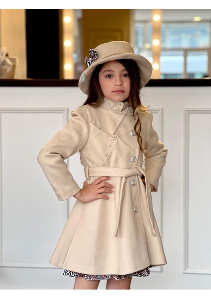 Uğurböceğiçocuk Kemeri Taş Detaylı Kaban Leopar Zebra Desen Elbise 4'lü Kız Çocuk Takım indirimleri