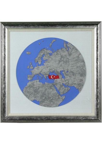 El Işçiliği Aplike Tablo 72 x 72 cm - 6091