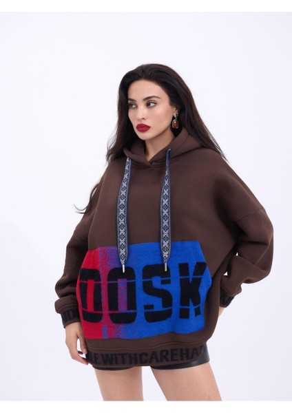 Kapüşonlu Oversize Sweatshirt
