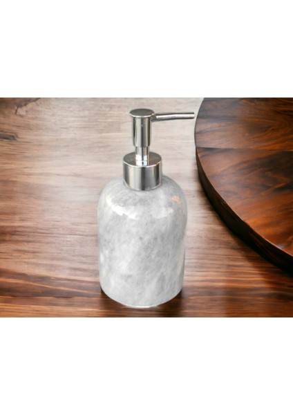 Mermer Gri Sıvı Sabunluk-Mermer Banyo Seti Sıvı Sabunluk fiyatları