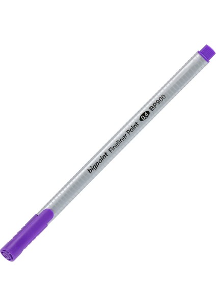 | Fineliner Kalem, 0.4 mm Fiber Uçlu - Kokusuz Su Bazlı Mürekkepli Çizim Kalemi, Mor