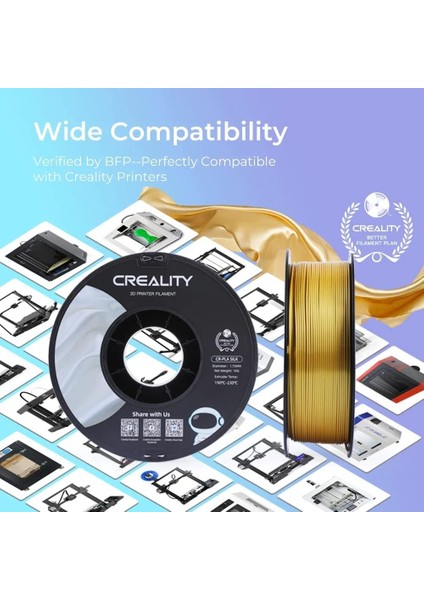 Creality Cr-Silk Pla Altın 1,75MM 3D Baskı Filament 1kg