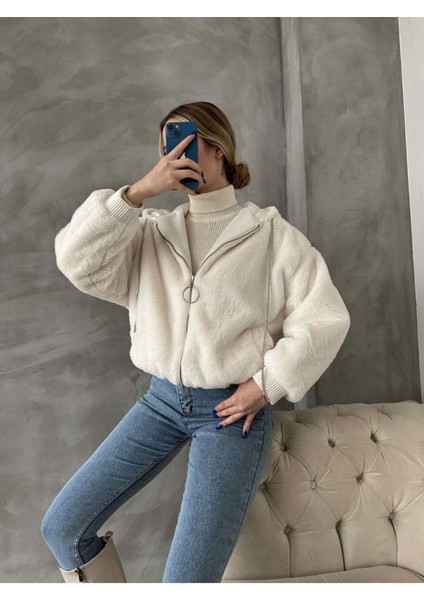 Kapüşonlu Peluş Mont fiyatları