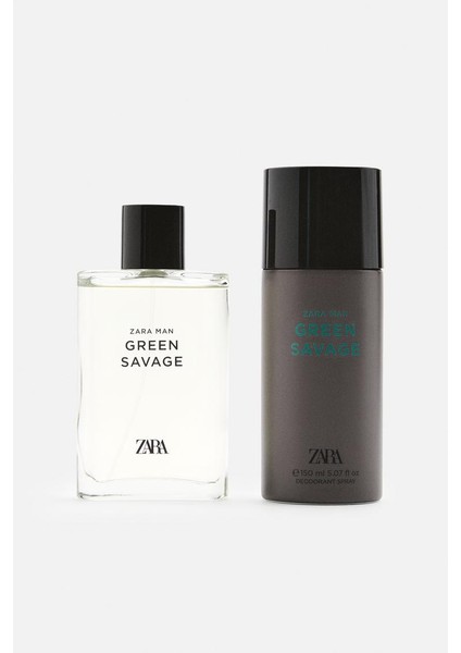 Man Green Savage EDT 90 ml + Deodorant Spray EDC 150 ml Erkek Parfüm Seti